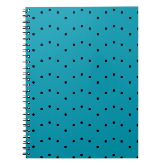 Polka Dot Green Blue Pattern Notitieboek (Voorkant)