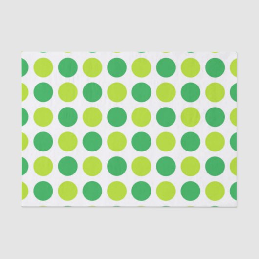 Polka Dot Greens Tissuepapier (Voorkant)