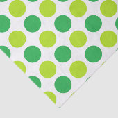 Polka Dot Greens Tissuepapier (Detail)