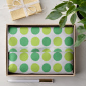 Polka Dot Greens Tissuepapier (Geschenk)
