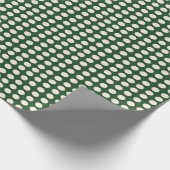 Polka dot groen ivoor kleur Polka dot Cadeaupapier (Hoek)