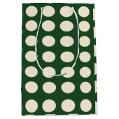Polka dot groen ivoor kleur Polka dot Medium Cadeauzakje (Voorkant)
