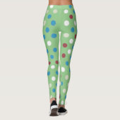 Polka Dot Groene Leggings (Achterkant)