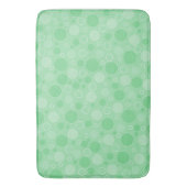 Polka dot groene tinten retro sixties badmat (Voorkant Verticaal)