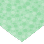 Polka dot groene tinten retro sixties tafelkleed (Gekanteld)