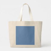 Polka Dot Grote Canvas tas (Denim Blauw & Sinaasap (Achterkant)