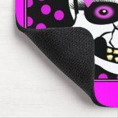 Polka-dot Halloween Girl Scull Muismat (Hoek)