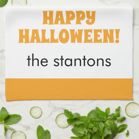 Polka Dot Halloween Witch Kitchen Towel Theedoek (Gevouwen)