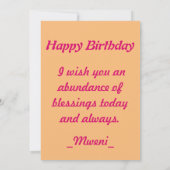 Polka dot-Happy Birthday (Achterkant)