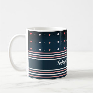 Polka dot harten patroon Koffie Mok