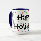 Polka Dot Heart Horses (Holiday) Mok (Voorkant links)