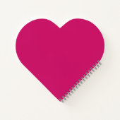 Polka Dot Heart Notitieboek (Hot Pink & Grey) (Achterkant)