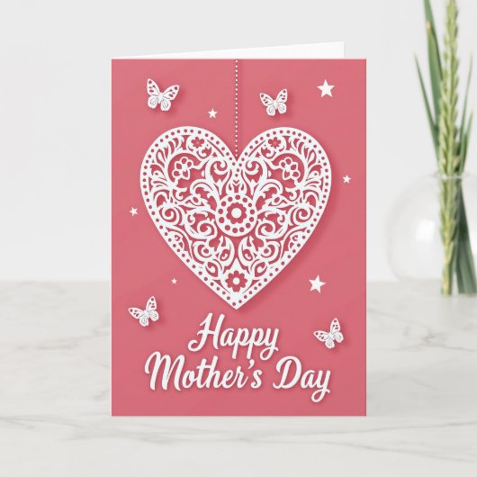 Polka Dot Heartfelt Card Kaart (Voorkant)