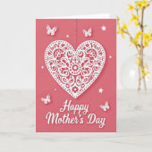 Polka Dot Heartfelt Card Kaart (Gele Bloem)