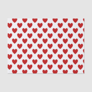 Polka Dot Hearts Tissuepapier