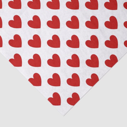 Polka Dot Hearts Tissuepapier (Detail)