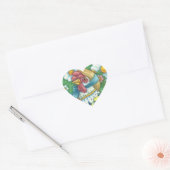 POLKA DOT HEN, CHICKEN STICKERS Hart, blad (Envelop)