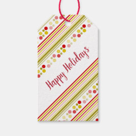 Polka Dot Holiday Gift Labels Cadeaulabel