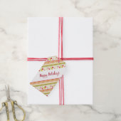 Polka Dot Holiday Gift Labels Cadeaulabel (Met Touw)