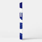 Polka dot, indigo blauwe waterverf. Case-Mate iPhone case (Achterkant / Rechts)