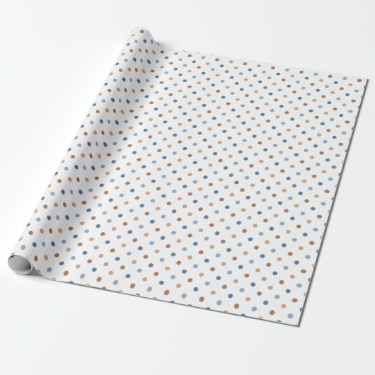 polka dot inpakpapier (Uitgerold)