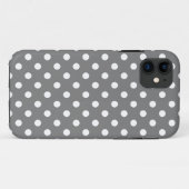 Polka Dot iPhone 5/5S Hoesje in Titaniumgrijs (Achterkant (horizontaal))