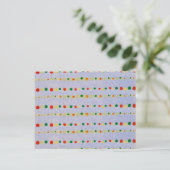 Polka Dot Japanse houtsnede Textiel Briefkaart (Staand voorkant)