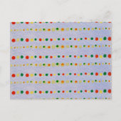 Polka Dot Japanse houtsnede Textiel Briefkaart (Voorkant)