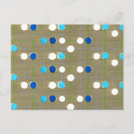 Polka Dot Japanse houtsnede Textiel Briefkaart