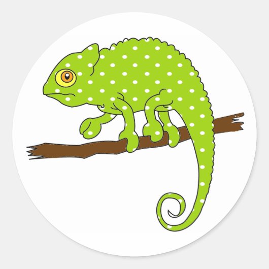 Polka Dot Kameleon Stickers (Voorkant)