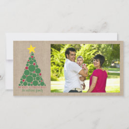 Polka Dot kerstboom Feestdagenkaart