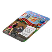 Polka Dot KerstStreet Scene Baby shower Magneet (Linkerzijde)