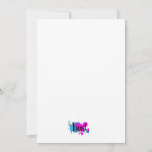 Polka Dot Kind Verjaardagsuitnodiging Kaart (Achterkant)