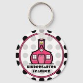 Polka Dot Kindergarten Sleutelhanger leraar (Voorkant)