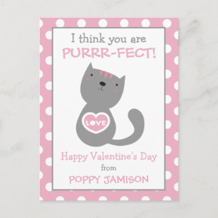 Polka Dot Kitty Cat heeft de Kaarten van Valentijn