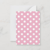 Polka Dot Kitty Cat Valentijnse klaslokaalkaarten Notitiekaartje (Achterkant)