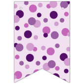 Polka dot kleurige bubbels vlaggetjes (Derde vlag)