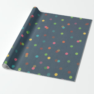 Polka dot Kleurrijk Levendig Vrolijk Cadeaupapier
