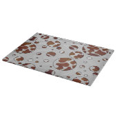 Polka Dot Koe Brown and White Print Snijplank (Hoek)