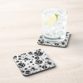 Polka Dot Koe zwart-wit afdrukken Drankjes Onderzetter (Rechterzijde)