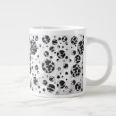Polka Dot Koe zwart-wit afdrukken Grote Koffiekop (Rechts)