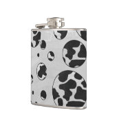 Polka Dot Koe zwart-wit afdrukken Heupfles (Links)