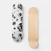 Polka Dot Koe zwart-wit afdrukken Persoonlijk Skateboard (Voorkant)