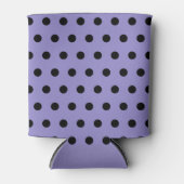 Polka Dot Koelbox (Lavendel & Zwart) Blikjeskoeler (Voorkant)