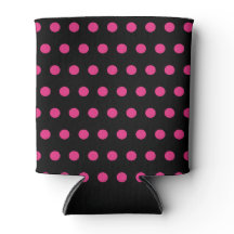 Polka Dot Koelbox (Zwart & Neon Roze)