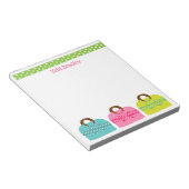 Polka Dot koopt gepersonaliseerd Notitieblok (Schuin)