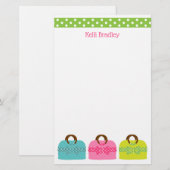 Polka Dot koopt gepersonaliseerde schrijfbenodigdh (Voorkant / Achterkant)