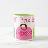 Polka Dot koopt gepersonaliseerde stekker Tweekleurige Koffiemok (Center)