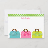 Polka Dot koopt persoonlijke notitiekaarten (Voorkant)