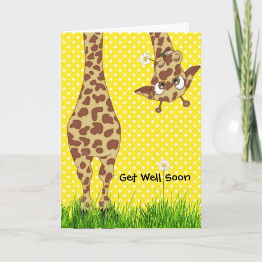 Polka Dot krijgt snel weer Giraffe Kaart (Voorkant)
